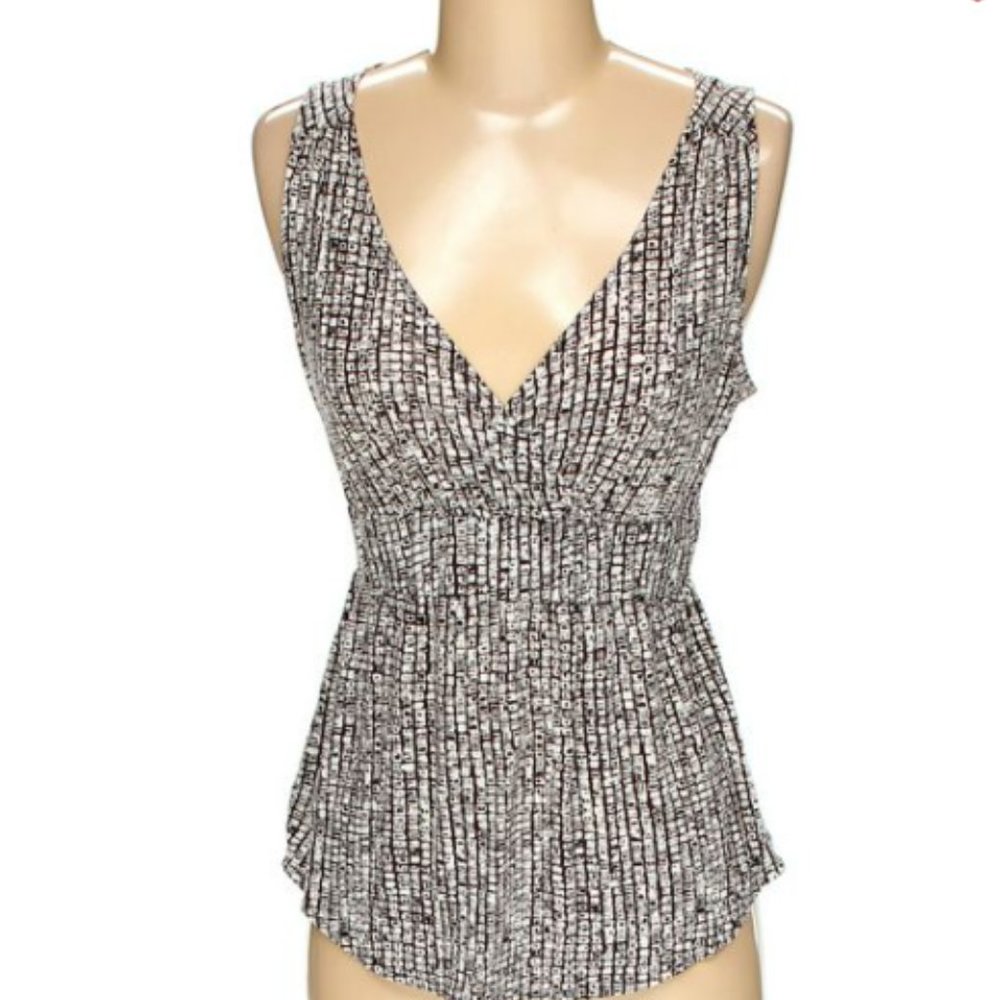 Banana Republic Women's S - Brown/Cream  Tank Top